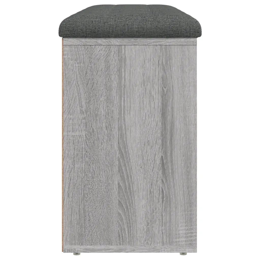 Panca Porta Scarpe-Sgabello-Panca Scarpiera Grigio Sonoma 102x32x50 cm Legno Multistrato 133290