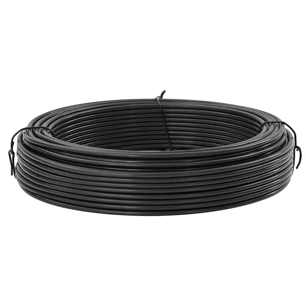 vidaXL Filo di recinzione Antracite 33 m Acciaio rivestito in PVC