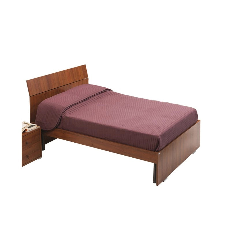 Letto una piazza e mezza per camera noce antico cm 200x131xH 98