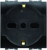 Feb Elettrica PRESA DI SICUREZZA UNEL BIPASSO 2P+T  10-16A Col. Antracite 10.00 pz