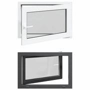 Finestra per Soffitta RISOR 80 x 70 cm PVC e Vetro Antracite CFW4889515