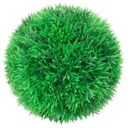 Sfere di Bosso Artificiale con Luci LED 4 pz Verdi 12 cm CFW3418331