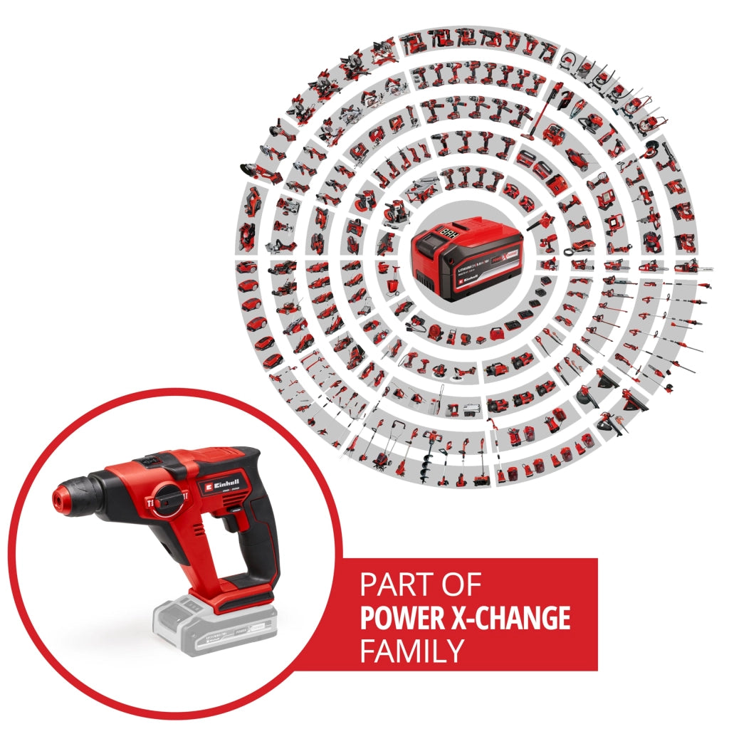 Martello Tassellatore a Batteria Sdsplus 1,3J (tehd 18 12 Li) Einhell