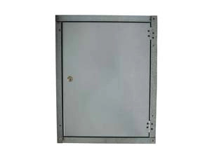 SPORTELLO LISCIO IN ACCIAIO ZINCATO  cm.29x29h.