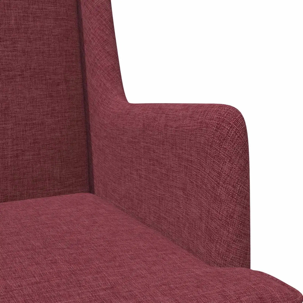Poltrona | Sedia Relax Rosso Vino Tessuto