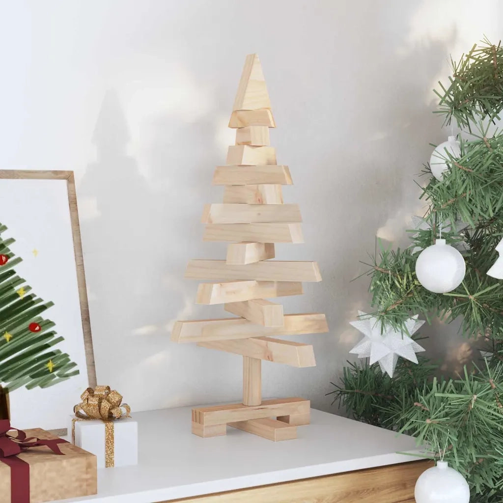 Alberi di Natale Naturale 60 cm Legno di pino massello 42016703
