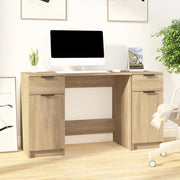 Scrivania con Mobile Laterale Rovere Sonoma Legno Multistrato 3115910
