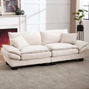 Divano Letto Matrimoniale ¨C MINIMAL ¨C Beige, Tessuto Morbido