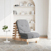 vidaXL Divano Letto Futon con Materasso 60x206x11 Legno Massello Pino
