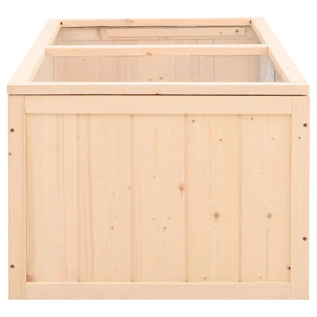 Gabbia per criceti 104 x 52 x 38 cm in legno massello di abete marrone 02_0041676