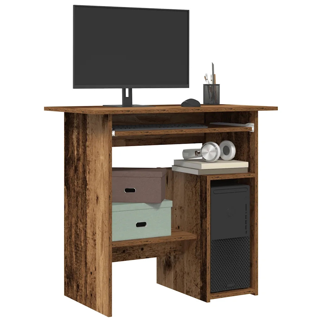 Scrivania Legno Antico 80x45x74 cm in Legno Multistrato 855994