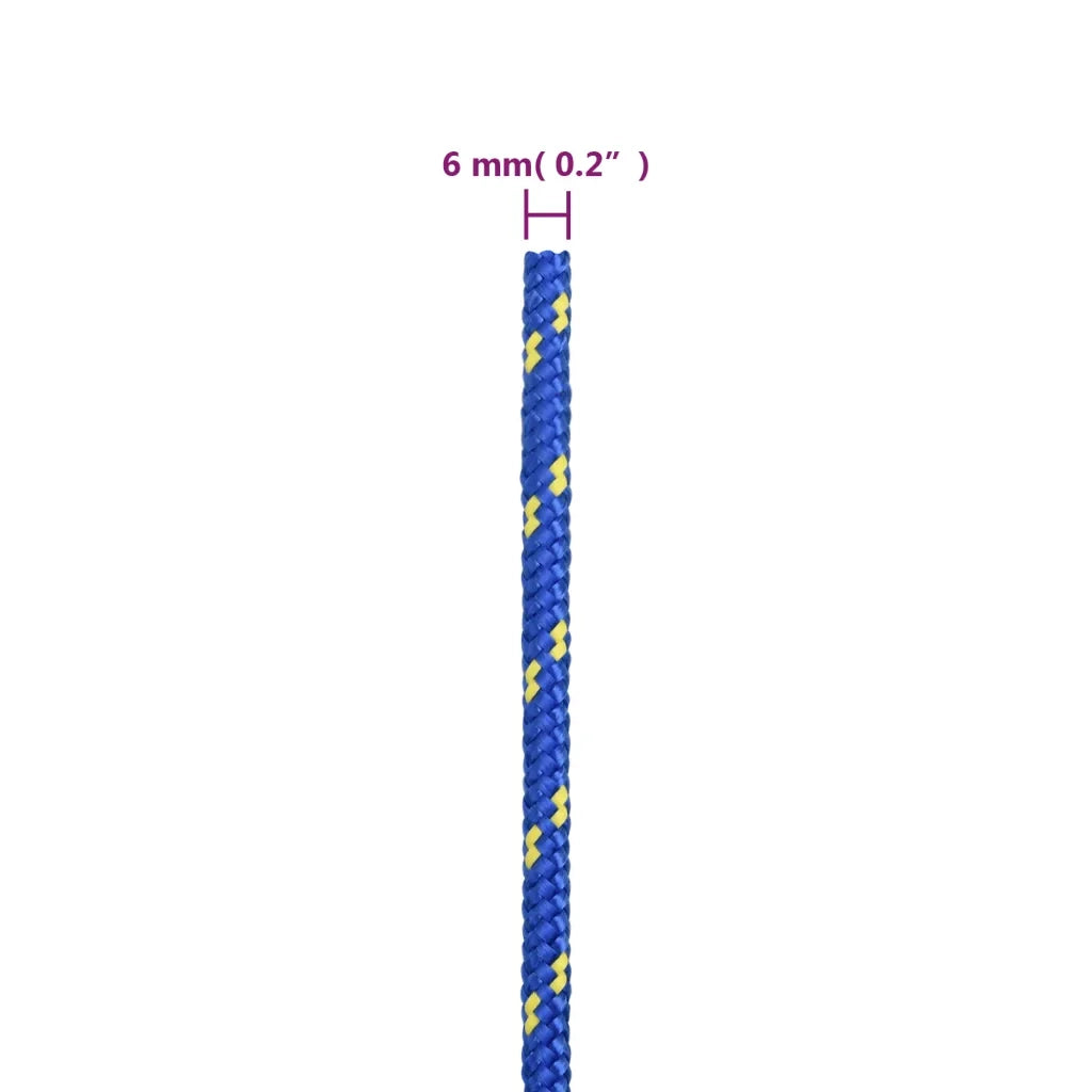 Corda Nautica Blu 6 mm 25 m in Polipropilene