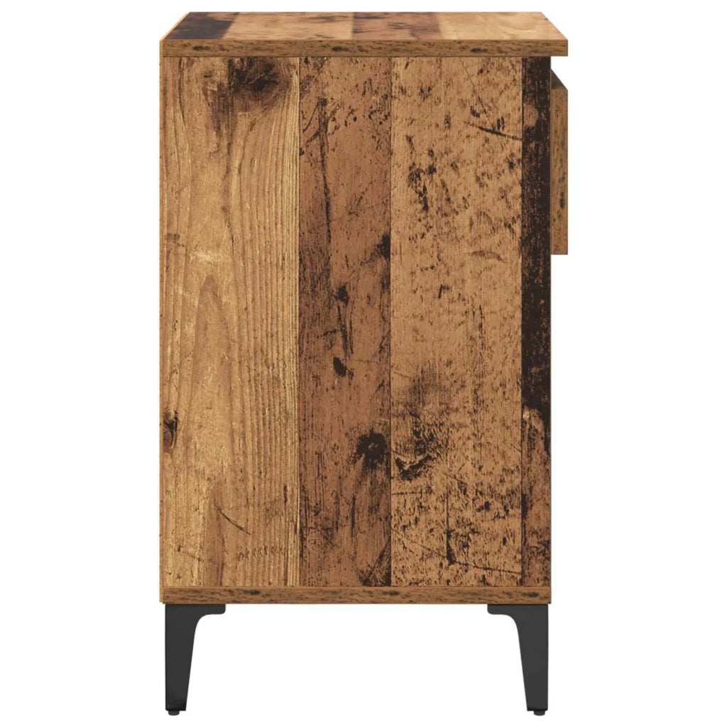 Scarpiera | Mobile per scarpe con cassetto Legno vecchio 102 x 36 x 60 cm