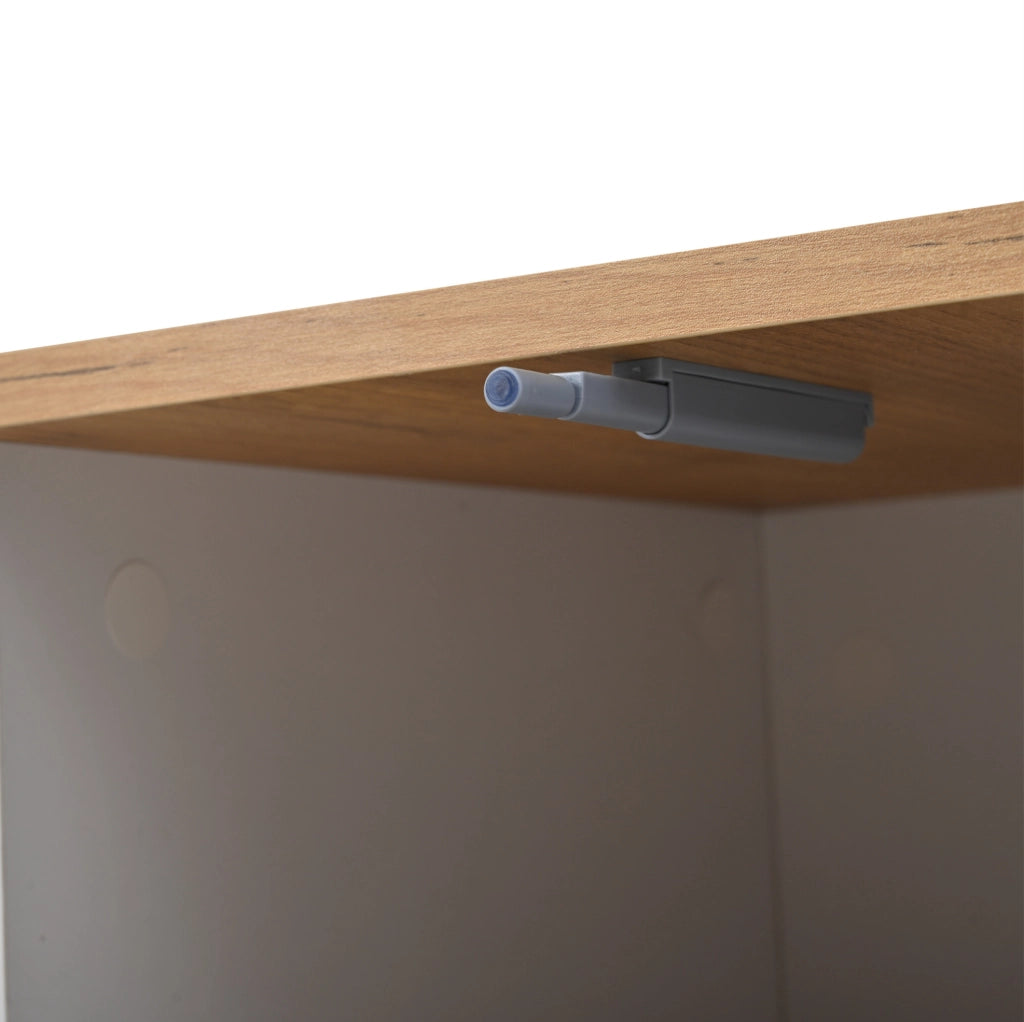 Tavolino da caffè quadrato 70 x 70 x 31;5 cm con 3 cassetti; bianco e legno