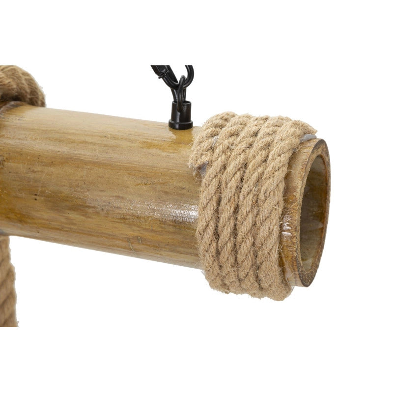 Lampadelle Ario Bamboo/rope cm 80x15x120