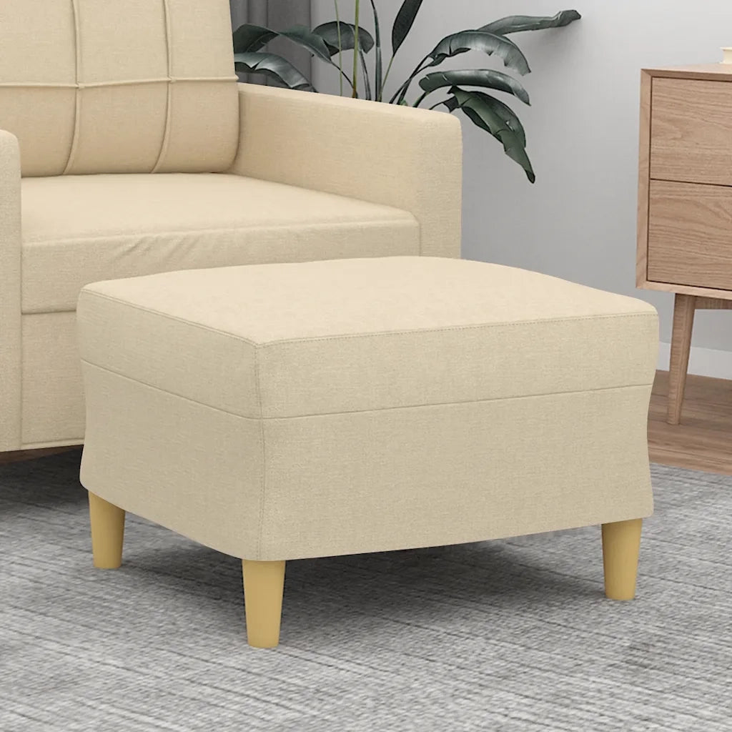 Poggiapiedi Crema 60x50x41 cm in Tessuto cod mxl 75943