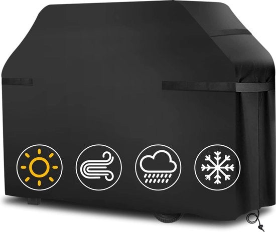 Copertura per barbecue, copertura per barbecue impermeabile 420D Oxford resistente al vento e ai tagli per griglia a gas 147x61x117cm grande (versione aggiornata)