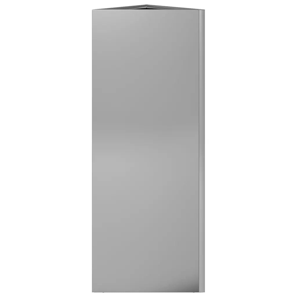 vidaXL Fioriere 2 pz Triangolari 30x26x75 cm in Acciaio Zincato