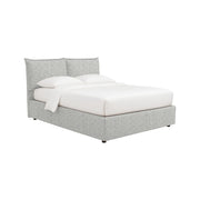 Uckfield, Letto Matrimoniale Sfoderabile Made in Italy, Grigio Chiaro