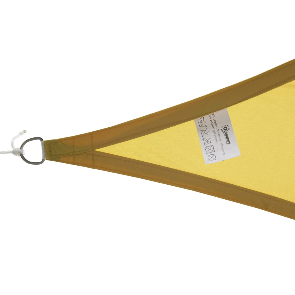 Toldo Vela Triangular 6x6x6 m ¨C Zephmum ¨C Poliestere Anti-UV Color Sabbia