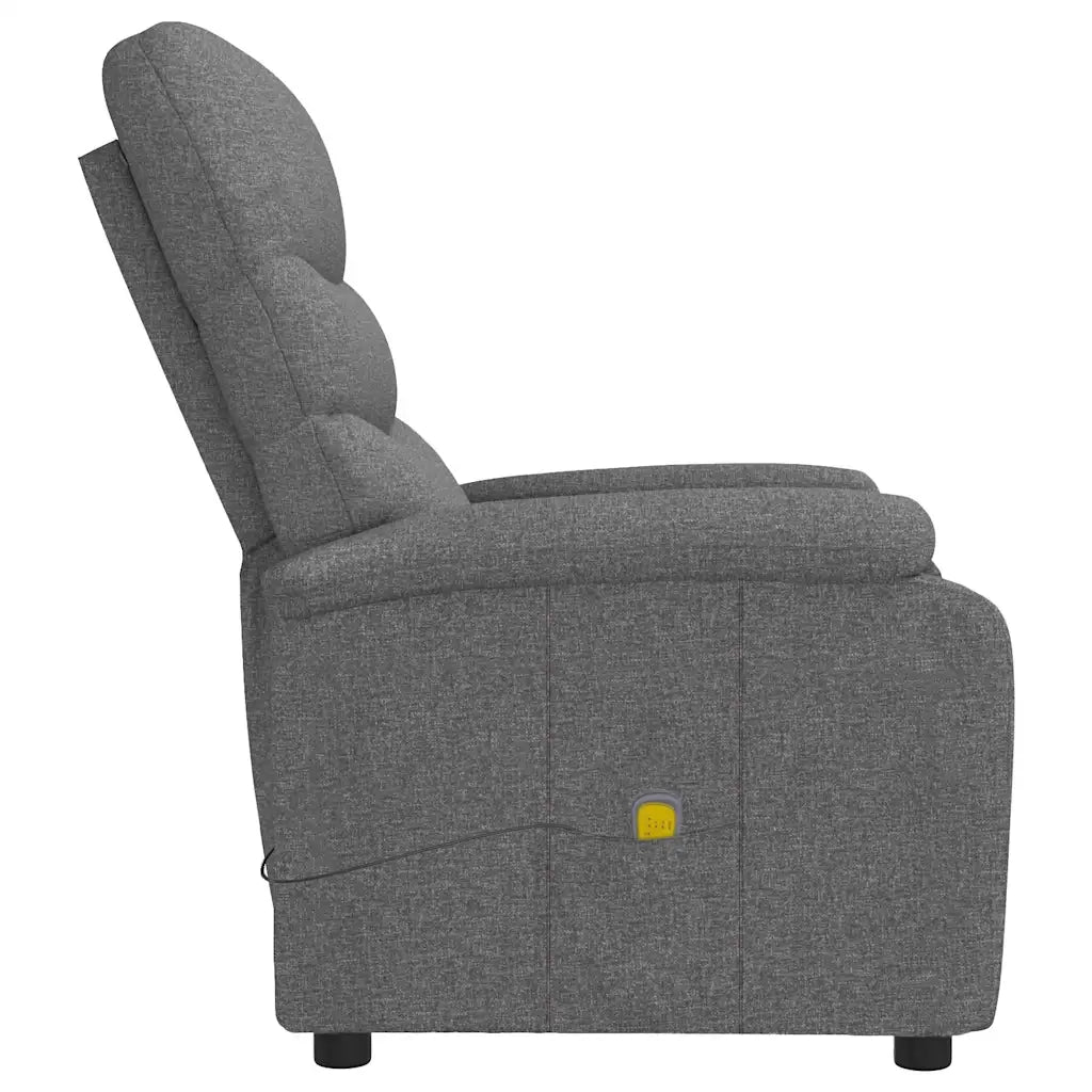 Poltrona Massaggiante Grigio Scuro in Tessuto 321227
