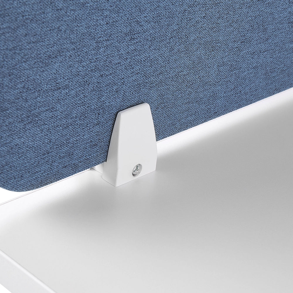 Pannello Divisorio Blu Fonoassorbente 120 x 40 cm in Plastica PET per Scrivania