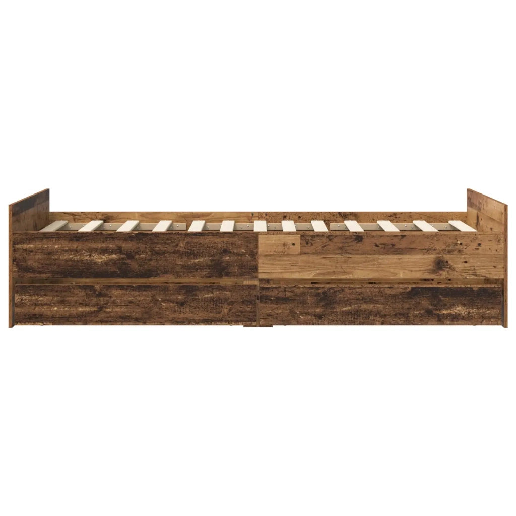 Telaio del letto con storage Legno antico 80 x 200 cm 3429624