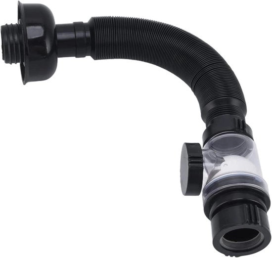 Flessibile tubo di scarico WC - tubo di scarico in PVC - estensione per vasca - scarico fognario nero - multifunzionale.