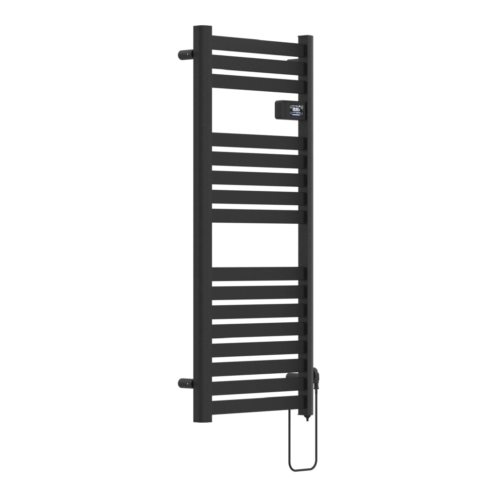 Scaldasalviette elettrico con radiatore 120 x 50 cm 500 watt nero 03_0010755
