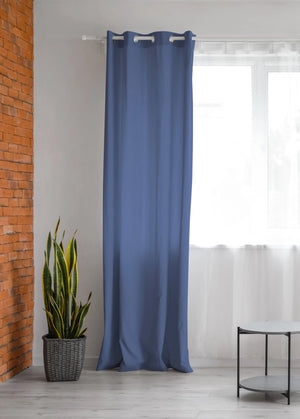 Tenda Semioscurante 140 x 290 Cm Moderne Con Occhielli  Zucchero - 1 Tenda