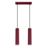 Lampada a sospensione KARBON 2 bordeaux