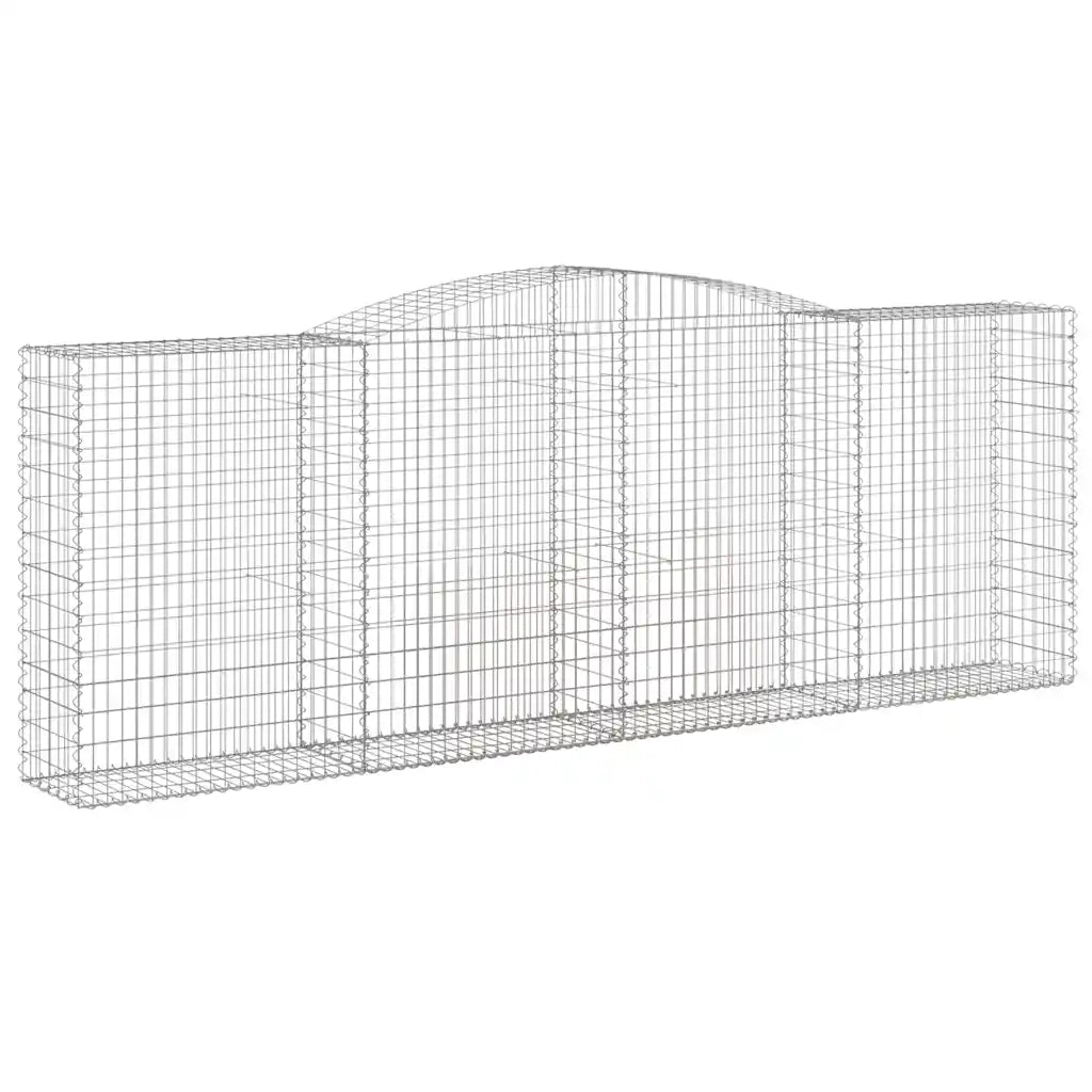 Cesti Gabbioni ad Arco 5 pz 400x50x140/160 cm Ferro Zincato 3147025