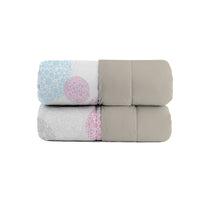 Trapunta Invernale Singola Stampata in Microfibra 200gr Double Face Molecole