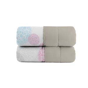 Trapunta Invernale Singola Stampata in Microfibra 200gr Double Face Molecole