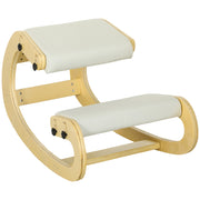 Sedia ergonomica da ginocchio in legno con funzione dondolo ¨C zephmum ¨C regolabile