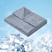 Coperta Estiva Coperta Refrigerante fibra superfine Rinfrecante in Tessuto Arc-Chill Fibre di Raffreddamento Antiallergenico Traspirante per Letto Divano, 220 x 240cm Blu
