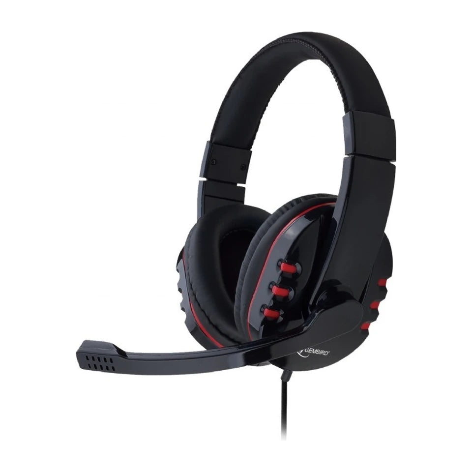 Cuffie/cuffie con filo Gembird GHS-402 a fascia per gaming nere