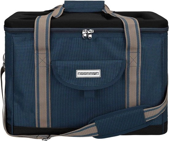 Borsa a picnic XL blu a quadri 40 litri isolante