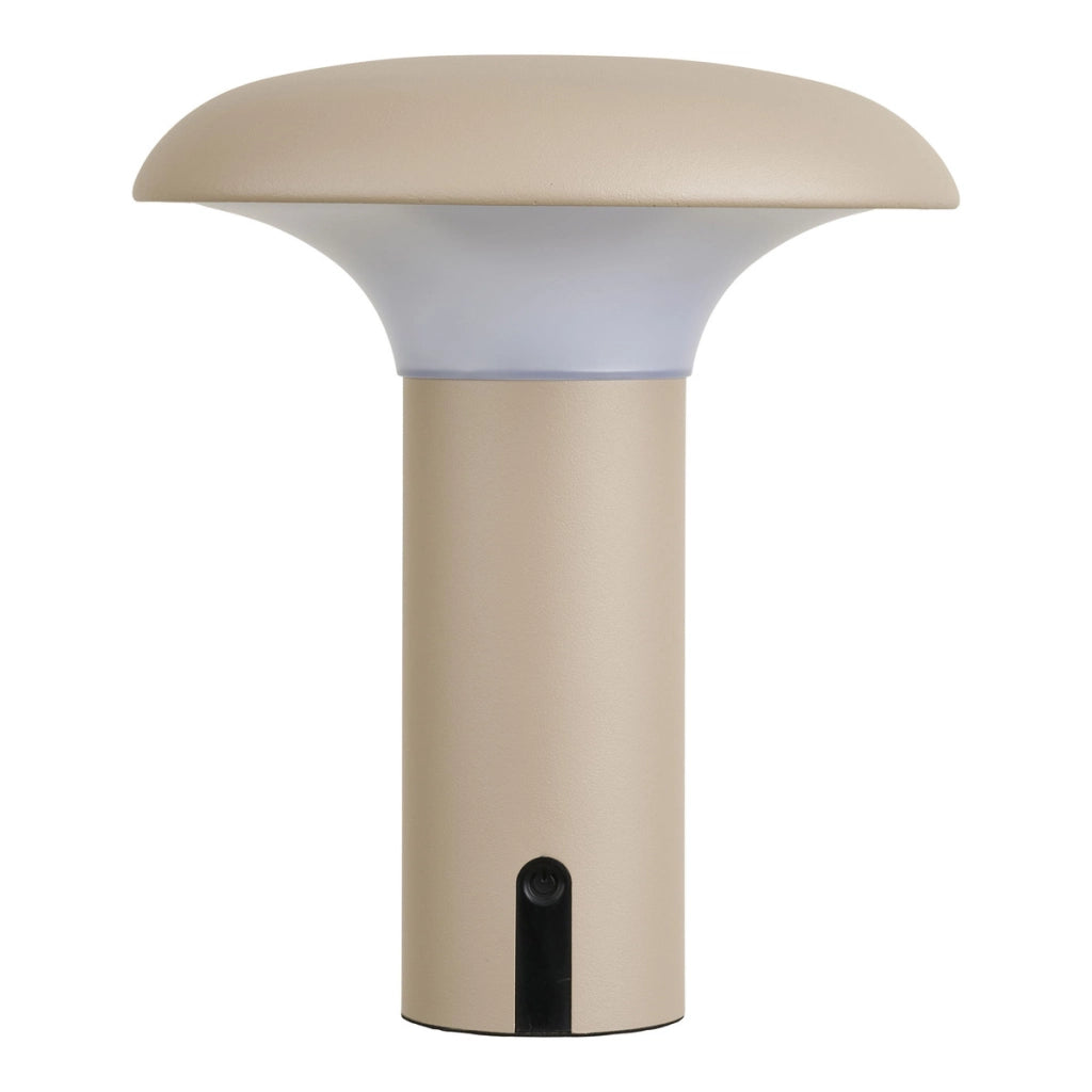 Lampada da Tavolo Ramsey, Beige, Metallo, 18x18x21,5 cm