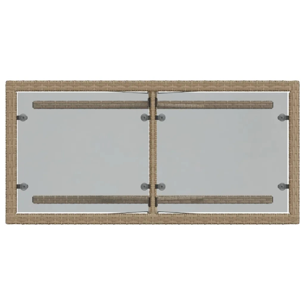 Set da BistrÃ² 3 pz con Cuscini Beige in Polyrattan