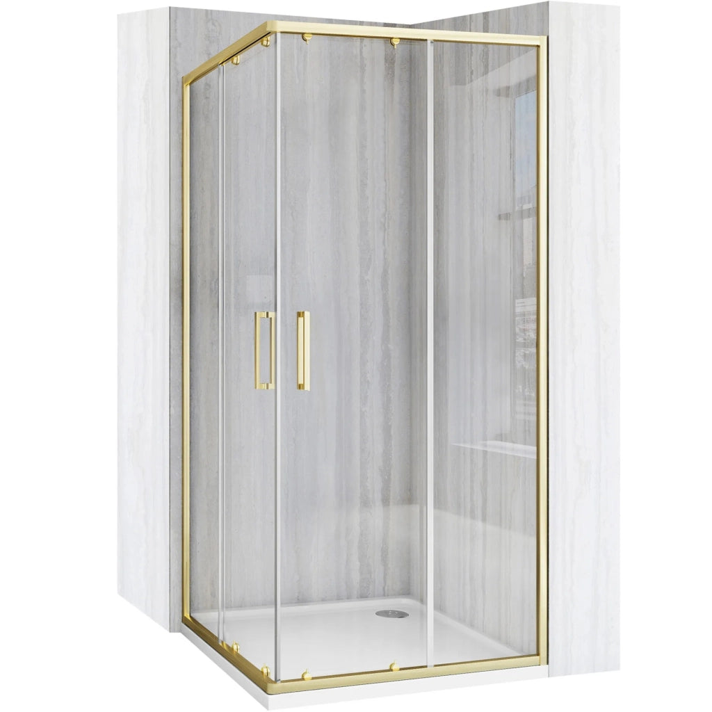 Cabina Doccia Rea City 90x90 Gold senza piatto doccia