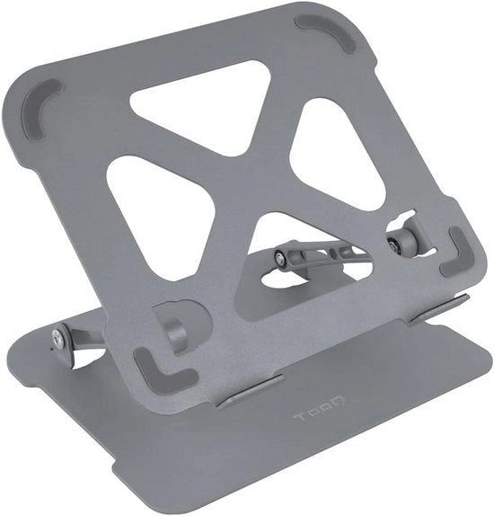 Stand per laptop ergonomico regolabile in alluminio per migliorare la ventilazione