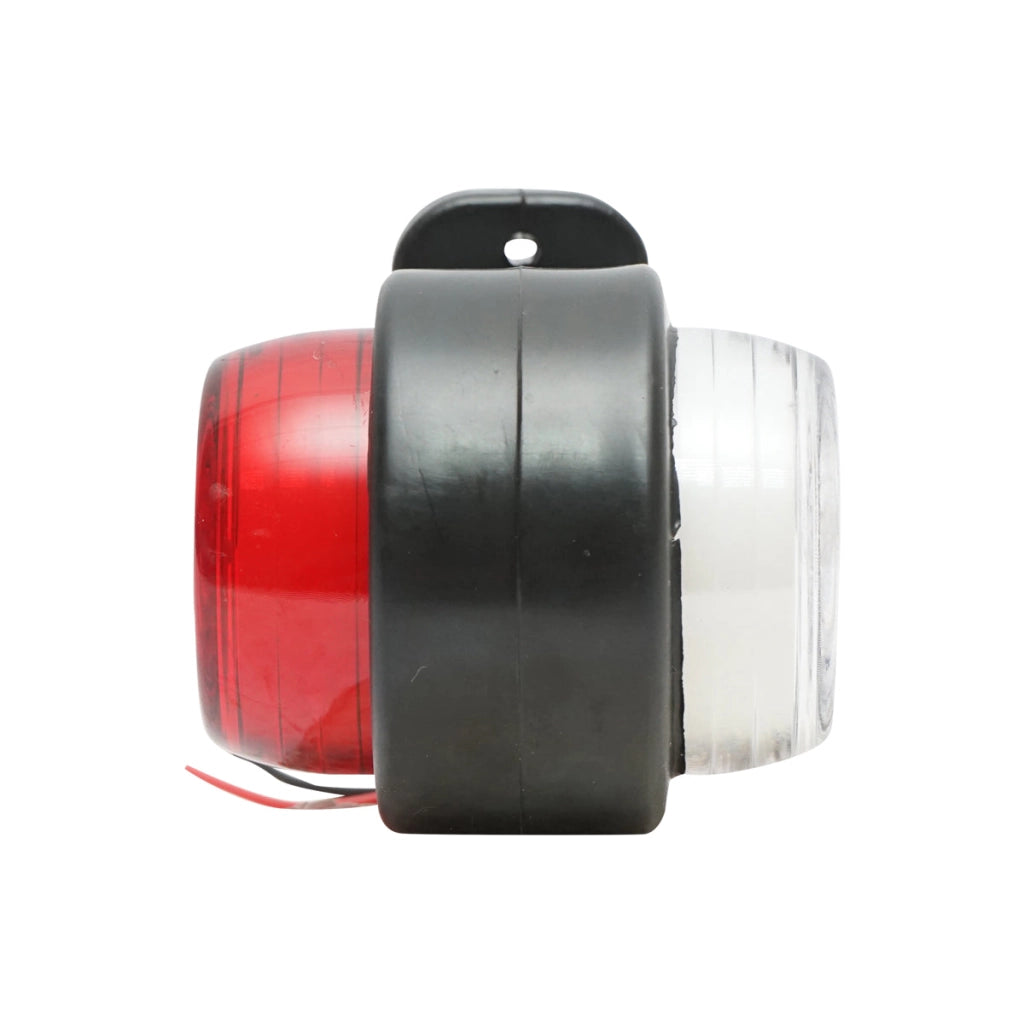 Lampada laterale con LED NEON, 12-24V, rosso-bianco, Breckner Germany