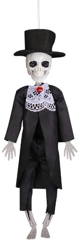 Decorazioni per Halloween Skelet del Sposo Ornamenti per Casa degli Spettri Abito da Festa Horror