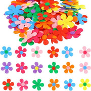 Vilten plus - Fiori in diverse colori per abbigliamento, cappelli e biglietti di auguri - 100 pezzi