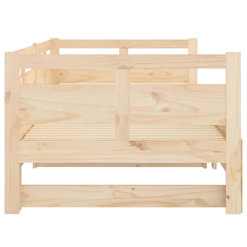Dormeuse Estraibile in Legno Massello di Pino 2x(90x190) cm 820322