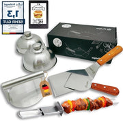 Set di Cottura per Burgers - 6 pezzi - acciaio inossidabile - con ricette inclusa
