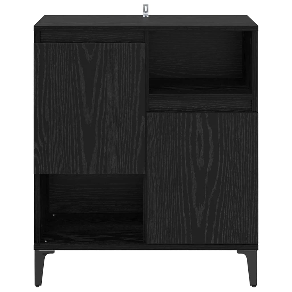 Credenza-Buffet-Armadio da cucina Rovere nero 60 x 35 x 70 cm Legno multistrato 502313