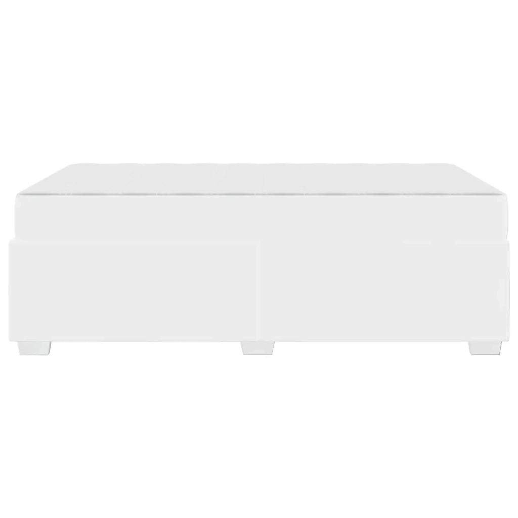 Struttura del letto con materasso Bianco 120 x 190 cm Tessuto 3399231