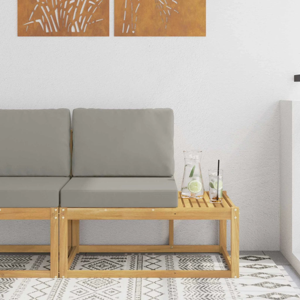 Divano da Esterno con cuscino-Divano da Giardino Bianco 91 x 63 x 73 cm 336062